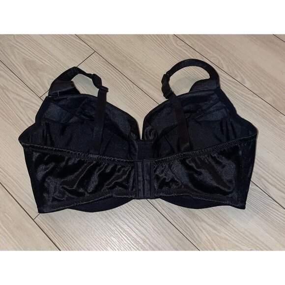 Frederick's of Hollywood Va Va Voom Satin Bra Padded UW Womens 40F Black New Nwt - Picture 4 of 6